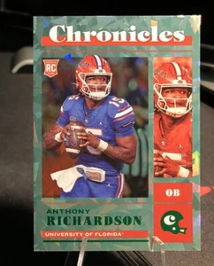 2023 Panini Chronicles Draft Anthony Richardson 1/6 Green Cracked Ice FOTL RC 🔥 - Picture 1 of 3