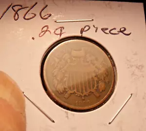 1866 Two Cent Piece Fine Coin - Picture 1 of 4