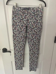 Levi’s The Knit Jean floral stretch pants 14 reg girls Adj Waist - Picture 1 of 5