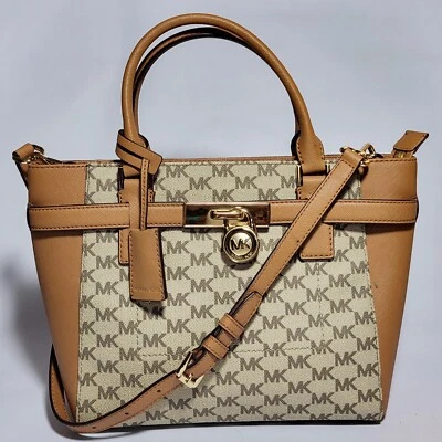 Michael Kors Hamilton Signature SATCHEL Crossbody Bag FREE Ship - Image 1 of 4