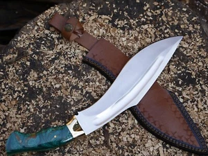 15''Kukri KNIFE Hand Made Carbon Blade 15"Hunting Knife Bowie Knife W/S _BL-2558 - Picture 1 of 16