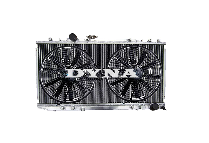 Radiador de aluminio de 2 filas para Toyota Celica ST185 GT-4 1990-1993 manual + ventiladores de 12" Foto 1 de 1