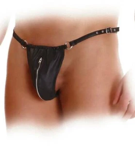 Ledapol - Ultraknapper Echt Leder Herren String mit Zip in diversen Farben - Bild 1 von 3