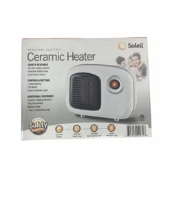 Soleil Personal Ceramic Mini Heater RETRO STYLE 250W Indoor White NEW RV CAMPING - Picture 1 of 3