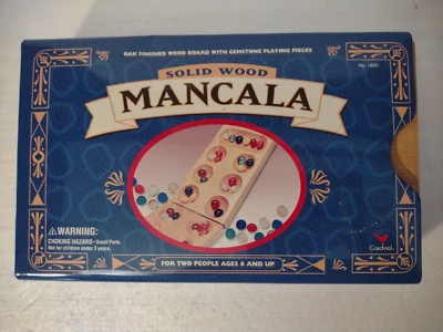 NEW 1999 Cardinal Solid Wood Folding Mancala Game Board - Image 1 of 4