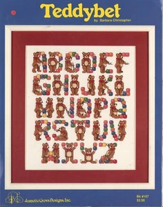 Teddy Bet by Barbara Christopher, Counted Cross Stitch Pattern Book - Picture 1 of 2
