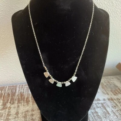 Collar SILPADA 925 Plata de Ley PIRITA ESTAMPADA N3304 Foto 1 de 4