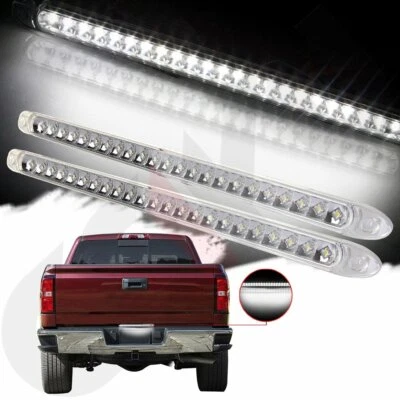 2x 17" 23LED Blanco Remolque Parada Cola Giro Tercera Barra de Luz de Freno Impermeable Sellado Foto 1 de 4