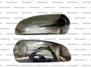 BMW R75/5 TOASTER PETROL TANK CHROME SIDE PLATES ONLY PAIR 1972 /FIT FOR - Picture 1 of 2