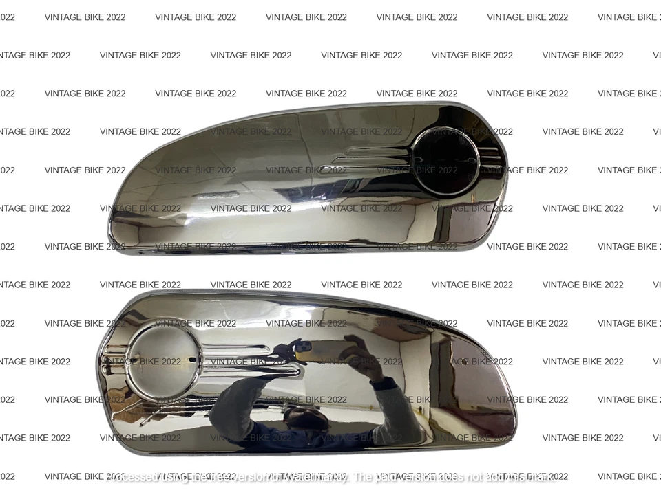 ХРОМИРОВАННЫЕ БОКОВЫЕ ПЛАСТИНЫ ТОЛЬКО ПАРА БЕНЗОБАКА ТОСТЕРА BMW R75/5 1972 /ПОДХОДИТ ДЛЯ - Изображение 1 из 2