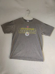 Pittsburgh Steelers Shirt Adult Large Gray Short Sleeve Crew Neck Graphic VTG - Picture 1 of 10