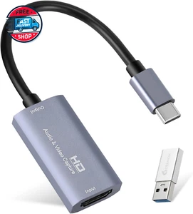 Video Capture Card, USB 3.0 HDMI to USB C Audio Capture Card, 4K 1080P6 - Picture 1 of 12