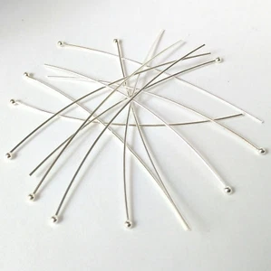 40er Set Stangen Nieten Rundkopf Knäuel Ball 70 x 0,7 mm 7 cm ohne Nickel - Bild 1 von 1