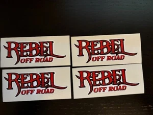 Rebel Off Road Vinyl Die Cut Sticker Large Decals 4PC CUSTOM SET - Picture 1 of 1