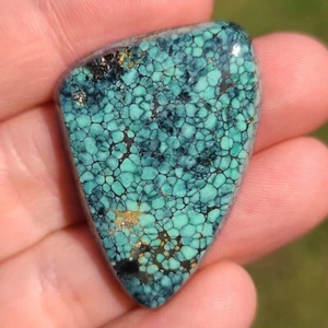 NATURALE PRINCE MINIERA VARISCITE CABOCHON NEVADA USA 56,60 CARATI - Foto 1 di 4