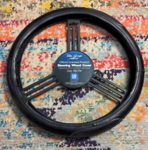 Pilot SW-111 Genuine Leather Steering Wheel Cover with Chevrolet Logo, Chevy 