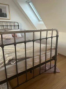 Schmiedeeisenbett 140x200 mit matratze und lattenrost - Bild 1 von 4
