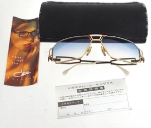 Vintage Cazal Mod 946 Col.431 Sonnenbrille blaue Gläser weißes Gestell. - Bild 1 von 8
