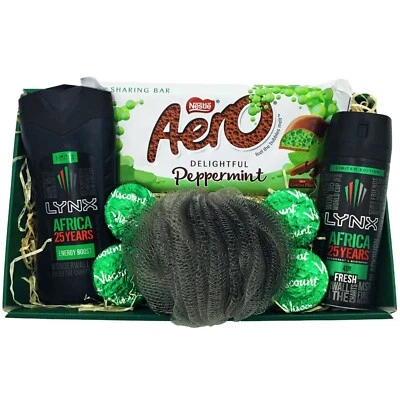 Men Lynx Africa Gift Hamper Father Husband Birthday Son Christmas Grooming Set