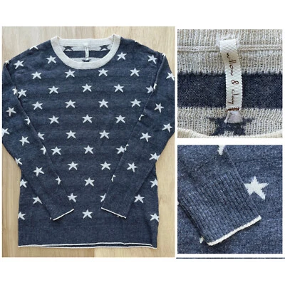 WILLOW & CLAY Women’s Blue Star Pattern Long Sleeve Sweater sz L - Image 1 of 4