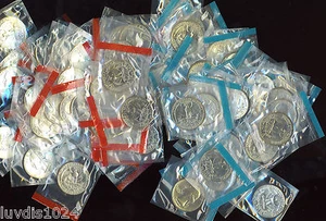 1973 P&D Washington Quarter Set BU/MS HIGH GRADE COINS STILL SEALED FROM MINT - Picture 1 of 4