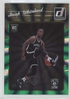 2016 Panini Donruss Rookies Green Holo Laser /99 Isaiah Whitehead #184 Rookie RC - Image 1 of 2