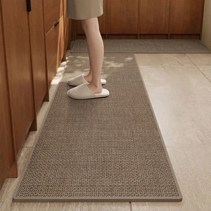 Alfombrillas de cocina para piso 2 piezas (alfombra caqui, 29,5 × 19,7 + 47,2 × 19,7), cocina... - Imagen 1 de 9