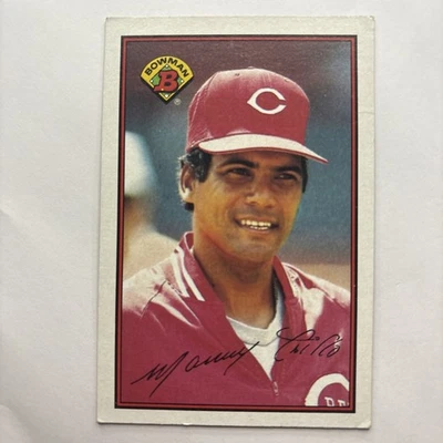 Manny Trillo Cincinnati Reds 1989 Bowman Baseball Card #308 - Image 1 of 2
