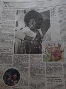 Sly Stone, Funk and Soul pioneer- Times Obituary dated 11 June 2025 - Picture 1 of 3