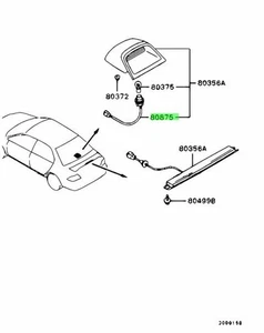 Socket, Stop Lamp For: Mitsubishi Lancer Evo 7 8 9 CT9A - Picture 1 of 1
