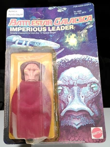 Imperious Leader Battlestar Galactica 1978 Mattel figurina d'epoca NON PERFORATA - Foto 1 di 5