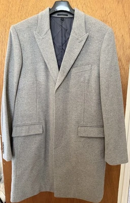 J. Crew Ludlow Topcoat Jacket Men’s Size 46 R Cashmere Wool Thinsulate Grey Gray - Image 1 of 4