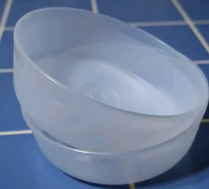 Tupperware Little Wonders Bowls Set of 2 Snacks 3/4 Cup 6 oz New No Lid Clear - Picture 1 of 3