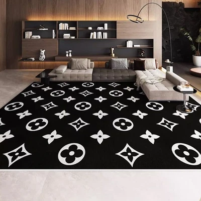 Non-slip Rug Light Luxury Carpet Living Room Floor Mat Bedside Carpet Bedroom - Image 1 of 4
