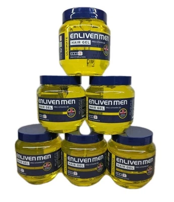 6 x Enliven Ultimate Yellow Hair Gel 250ml Pro Vitamin B5 FAST DISPATCH