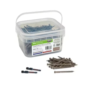 2-1/2 In. Torx Flat Undercut # 10 Rocky Harbor Color-Match Composite Deck Screws - Picture 1 of 12