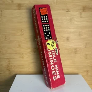 Vintage Set 28 Dominosteine Double Six im Originalkarton Woolworth Jaymar - Bild 1 von 9