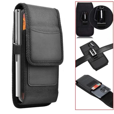 Phone Holster For Google Pixel 10/9 Pro XL Belt Clip Pouch Nylon Case - Image 1 of 4