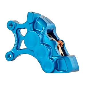Arlen Ness 14" 6-Piston Differential Bore Blue Right Brake Caliper (02-203) - Picture 1 of 2