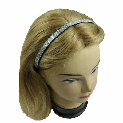 Diadema delgada piel de serpiente diadema diadema diadema con banda elástica Foto 1 de 4