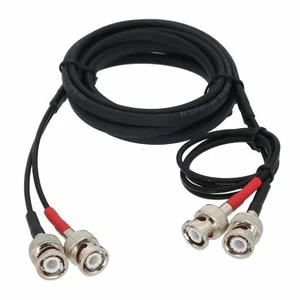 BNC M/M Twin Cable For Ultrasonic Testing SONATEST GE Krautkramer RG316 6~33FT - Picture 1 of 3