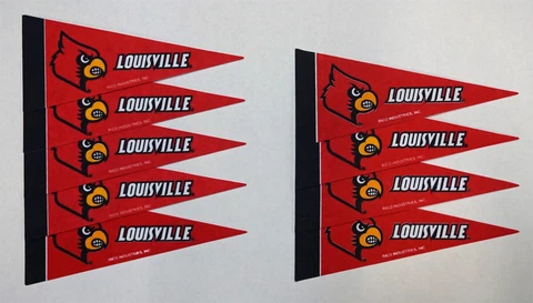 Louisville Cardinals NCAA Mini Pennant Set of 9 - No Retail Packaging Cover