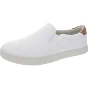 Dr. Scholl's Shoes Womens Madison White Slip-On Sneakers 8.5 Wide (C,D,W) 8346