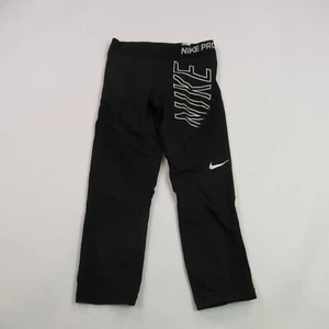Nike Pro Leggings Girls Small Yoga Workout Stretch Workout Lightweight Hypercool - Picture 1 of 11