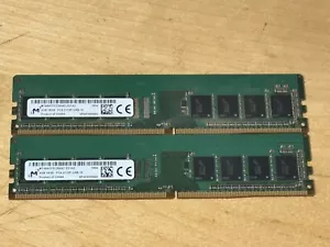 8GB MTA8ATF51264AZ-2G1A2 Micron OEM 1RX8 PC4-2133P DDR4 RAM Memory Module 2x4GB - Picture 1 of 2