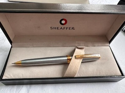Sheaffer Prelude 342 Brushed Chrome Mechanical Pencil with 22k Gold Plated Trim - Image 1 of 3