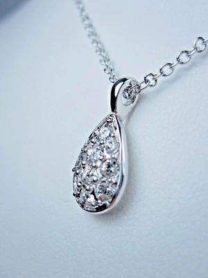 Colgante Nina Ricci chapado en rodio con cristales de Swarovski - 16-18" 0242 Foto 1 de 4