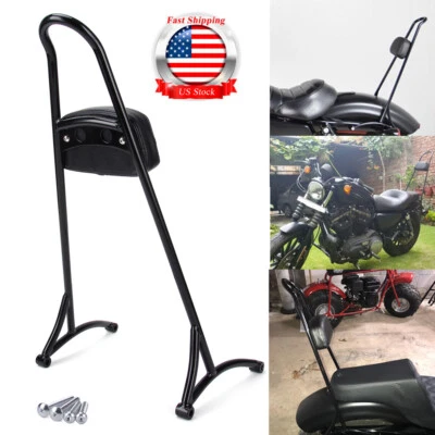 Motorcycle Sissy Bar Passenger Backrest For Harley Sportster XL 883 Forty Eight - Imagem 1 de 4