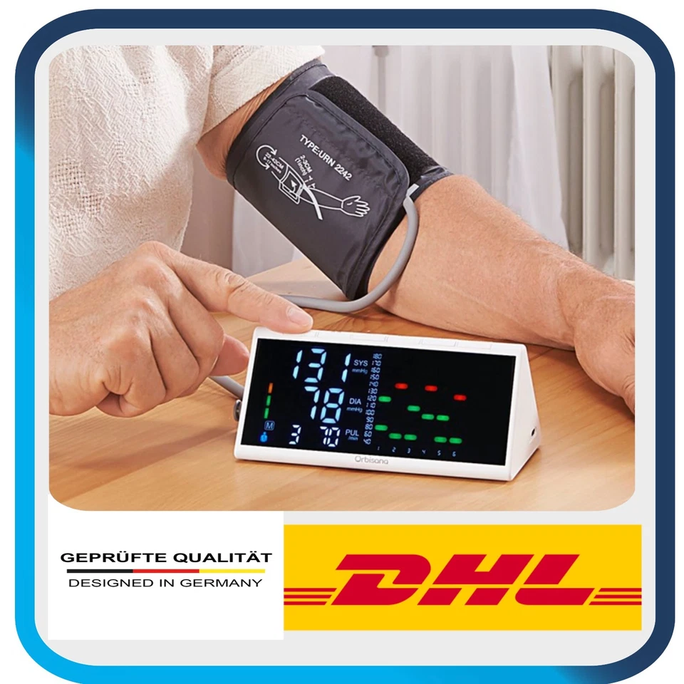 Blutdruckmessgerät BDO 380 für Oberarm von Obrisana für Blutdruck und Pulsmes...