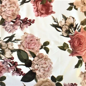 Mantel Vinilo Rosas Sobre Blanco | Rectángulo o Cuadrado | Fácil Limpieza | Pvc - Imagen 1 de 2